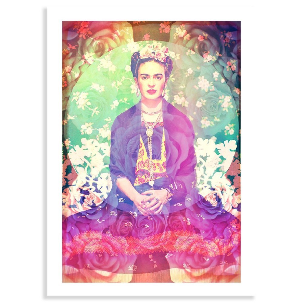 *Limited Edition* Frida y Flores Signed Artist Print 13 x 18